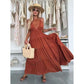 🔥Nouvelle vente à chaud❤️‍🔥Robe maxi dos nu avec décolleté profond en V pour femme