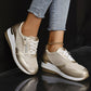 Casual Mesh Sneakers met Loopzool en Ritssluiting voor dames