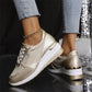 Casual Mesh Sneakers met Loopzool en Ritssluiting voor dames