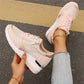 Casual Mesh Sneakers met Loopzool en Ritssluiting voor dames