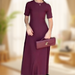 🌸Nieuwe collectie 50%OFF💖 Vrouwen effen kleur elegante korte mouwen Maxi jurken