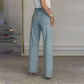💝2025 Hete verkoop 54% korting🔥Jeans met rechte pijpen en strass-steentjes