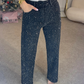 💝2025 Hete verkoop 54% korting🔥Jeans met rechte pijpen en strass-steentjes