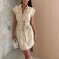 Elegante Mouwloze Lichtblauwe Denim Jurk