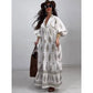 Casual bedrukte maxi-jurk met dames