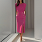 Elegante Dames Midi-jurk met Split