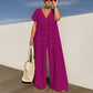Dames Jumpsuit met V-hals, Losvallend