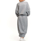 Sweatshirt en rok met dames ronde nek 2-delige set