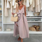💜LAATSTE DAG PROMOTIE - 50% KORTING💜 Vrouwen Spaghetti Maxi Dress met Taillebandje