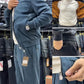 Tweedelige set casual jas en broek voor heren
