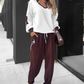 Color-Block Pullover Hoodie & Joggingbroek Set – Opvallend Design, Comfortabel Voor Alledag