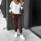 Color-Block Pullover Hoodie & Joggingbroek Set – Opvallend Design, Comfortabel Voor Alledag