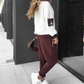 Color-Block Pullover Hoodie & Joggingbroek Set – Opvallend Design, Comfortabel Voor Alledag