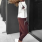 Color-Block Pullover Hoodie & Joggingbroek Set – Opvallend Design, Comfortabel Voor Alledag