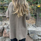 🍂💕Damesjas in middellange lengte met dubbele knopen en revers