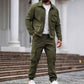 Heren Retro Jas & Cargo Broek 2-Delige Set