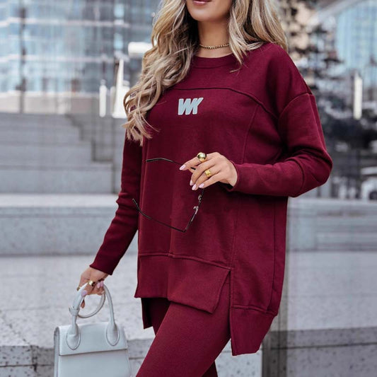 Casual set voor dames: sweatshirt en legging