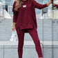 Casual set voor dames: sweatshirt en legging
