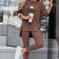 Casual set voor dames: sweatshirt en legging