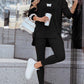 Casual set voor dames: sweatshirt en legging