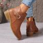 🤩Onverslaanbare prijzen🥰Comfortabele orthopedische enkellaarzen met dikke hakken voor dames