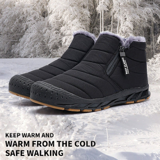 Warme kunstbont gevoerde waterdichte winterschoenen voor buiten