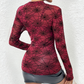 Doorschijnende damesblouse met lange mouwen