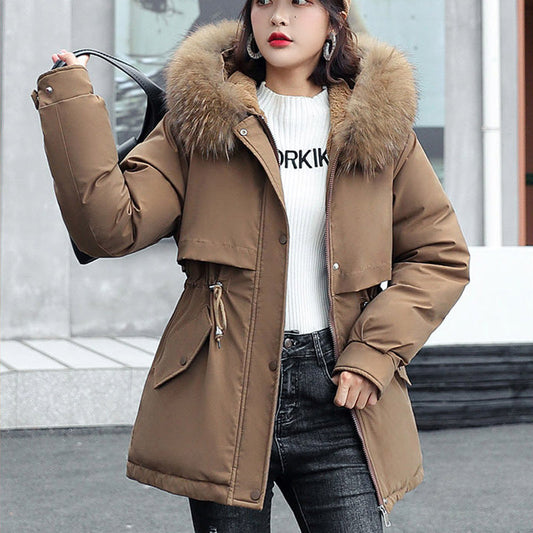 Beste cadeau - Dikke parka met ruime capuchon van synthetisch fleece voor dames