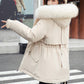 Beste cadeau - Dikke parka met ruime capuchon van synthetisch fleece voor dames
