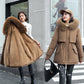 Beste cadeau - Dikke parka met ruime capuchon van synthetisch fleece voor dames