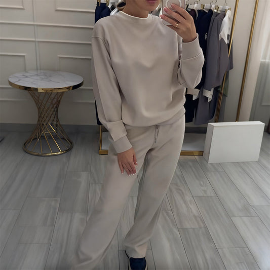 🌸 Up tot 46% korting🔥Damesmode Ronde Hals Tops ＆ Broek 2-Delige Set