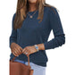 Women's Solid Color Round Neck Sweater