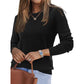 Women's Solid Color Round Neck Sweater