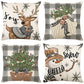 🎄🔥Kerstpromotie 50% KORTING🔥Schattige kussenhoes met kerstprint