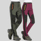 Winddichte, waterdichte, warme wandelbroek met elastische tailleband