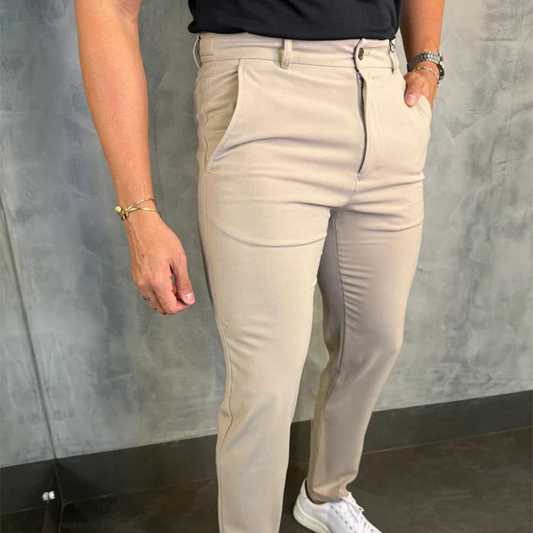 Casual stretch slim fit broek voor heren
