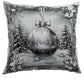 Decoratieve kerstkussenhoes 45x45cm