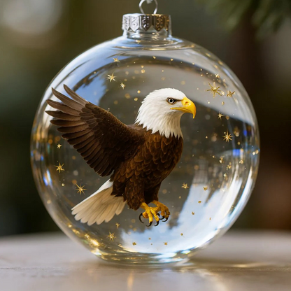🐦✨Nature's Vogel Ornament in Glaslook Bolvorm
