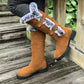 🔥49% KORTING - Dikke, pluche sneeuwlaarzen voor dames, halfhoog