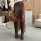 Elegante Lange Rok voor Dames met Kanten Paneel
