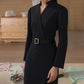✨Elegante nieuwe aanwinsten!💃Elegante V-hals slim-fit jurk voor dames