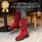 Schoen met gesp, wollen voering, groot formaat, halfhoge laarzen
