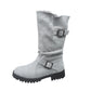 Schoen met gesp, wollen voering, groot formaat, halfhoge laarzen