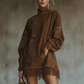 【S-3XL】💖Jurk met lange mouwen en franjes