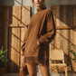 【S-3XL】💖Jurk met lange mouwen en franjes