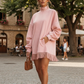 【S-3XL】💖Jurk met lange mouwen en franjes