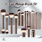 20-delige make-upborstelset