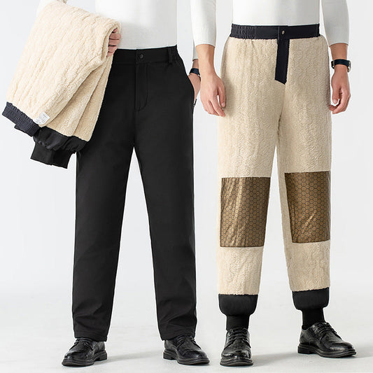 Comfortabele thermische broek voor heren met grafeen kniebeschermers