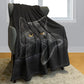 🎉 Black Cat All-Season Cozy Blanket – Minimalistisch ontwerp, ultrazacht en perfect voor thuis of op reis 🐾🖤