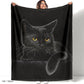🎉 Black Cat All-Season Cozy Blanket – Minimalistisch ontwerp, ultrazacht en perfect voor thuis of op reis 🐾🖤